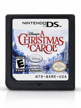 Nintendo DS Disney's A Christmas Carol Game Card - Black & White